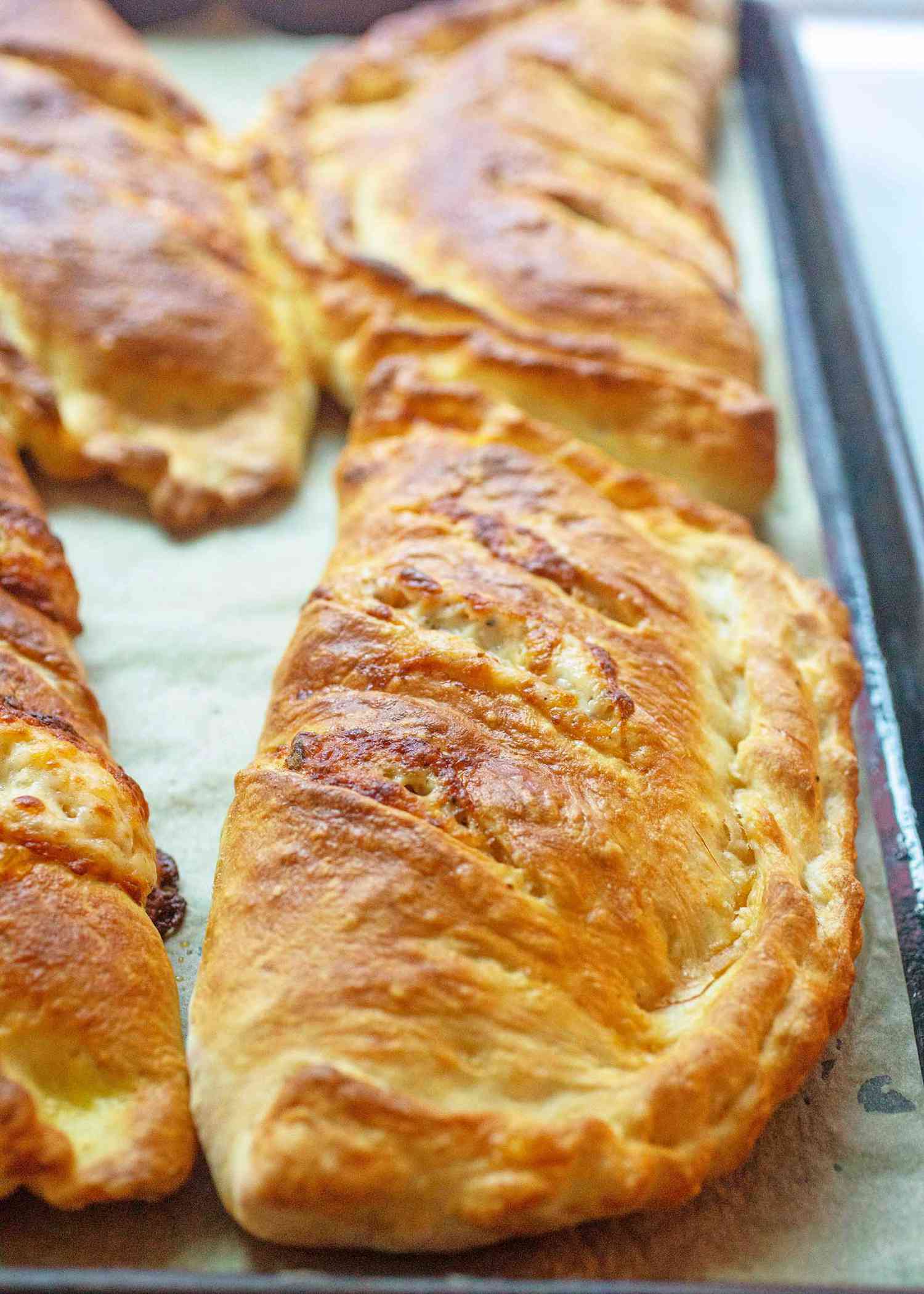 Baked Pepperoni Calzones