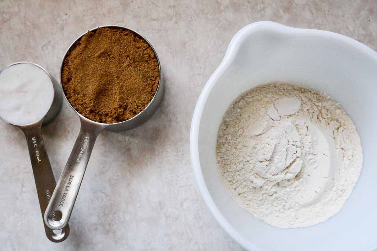 Chocolate and Vanilla Ice Cream Sandwich - coco powder and flour forbrownie batter