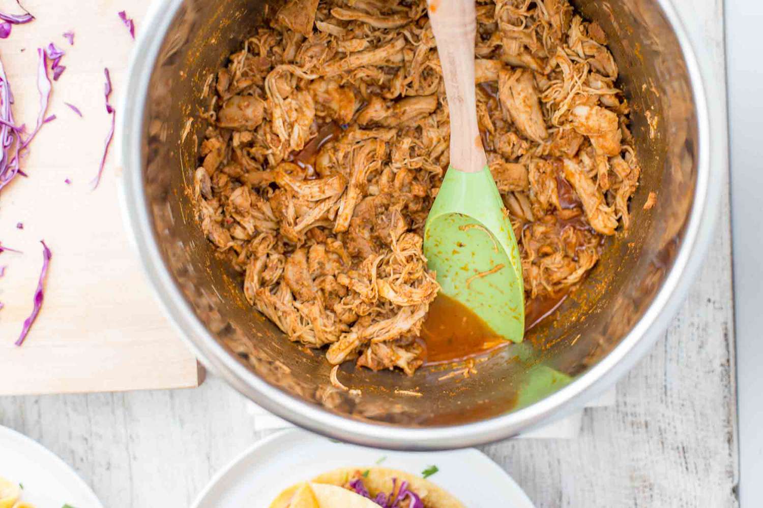 Pressure Cooker Shredded Taco Meat