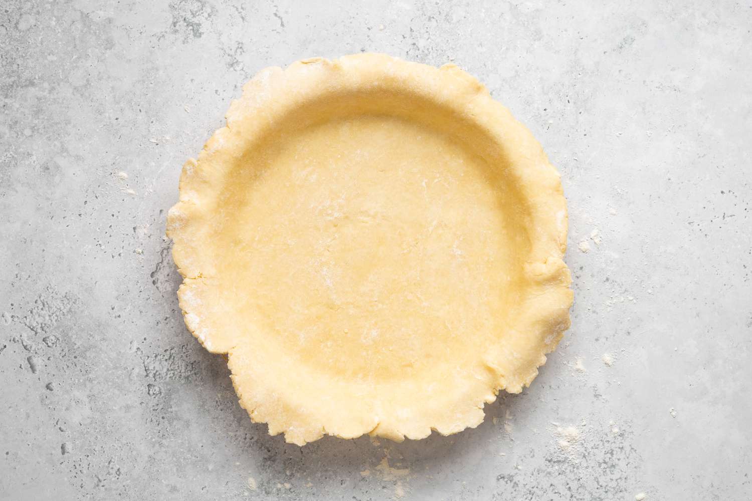 Pie Dough Transferred to Pie Dish