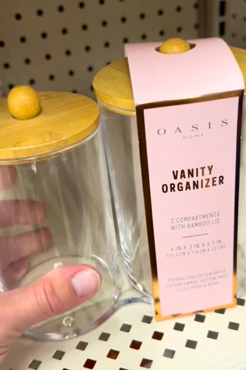 Dollar Store Vanity Organizers