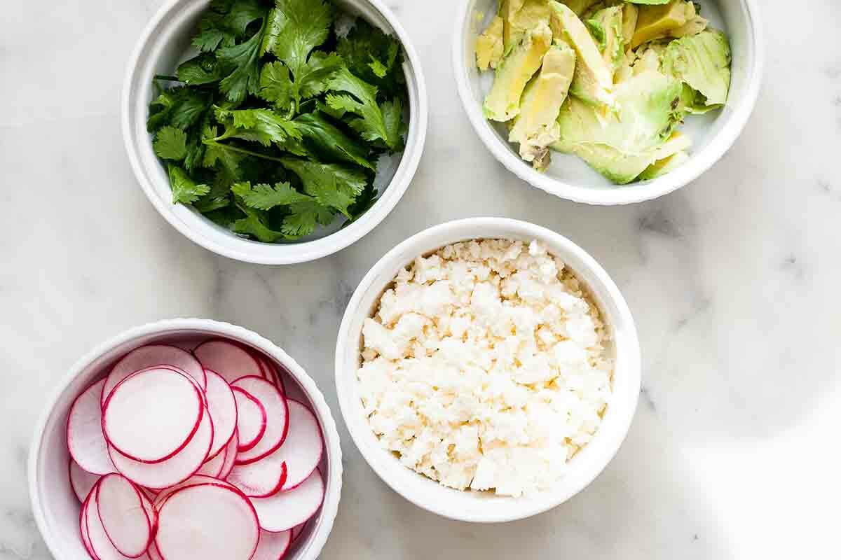 How to Make Stacked Enchiladas with Corn and Black Beans assemble the ingredients
