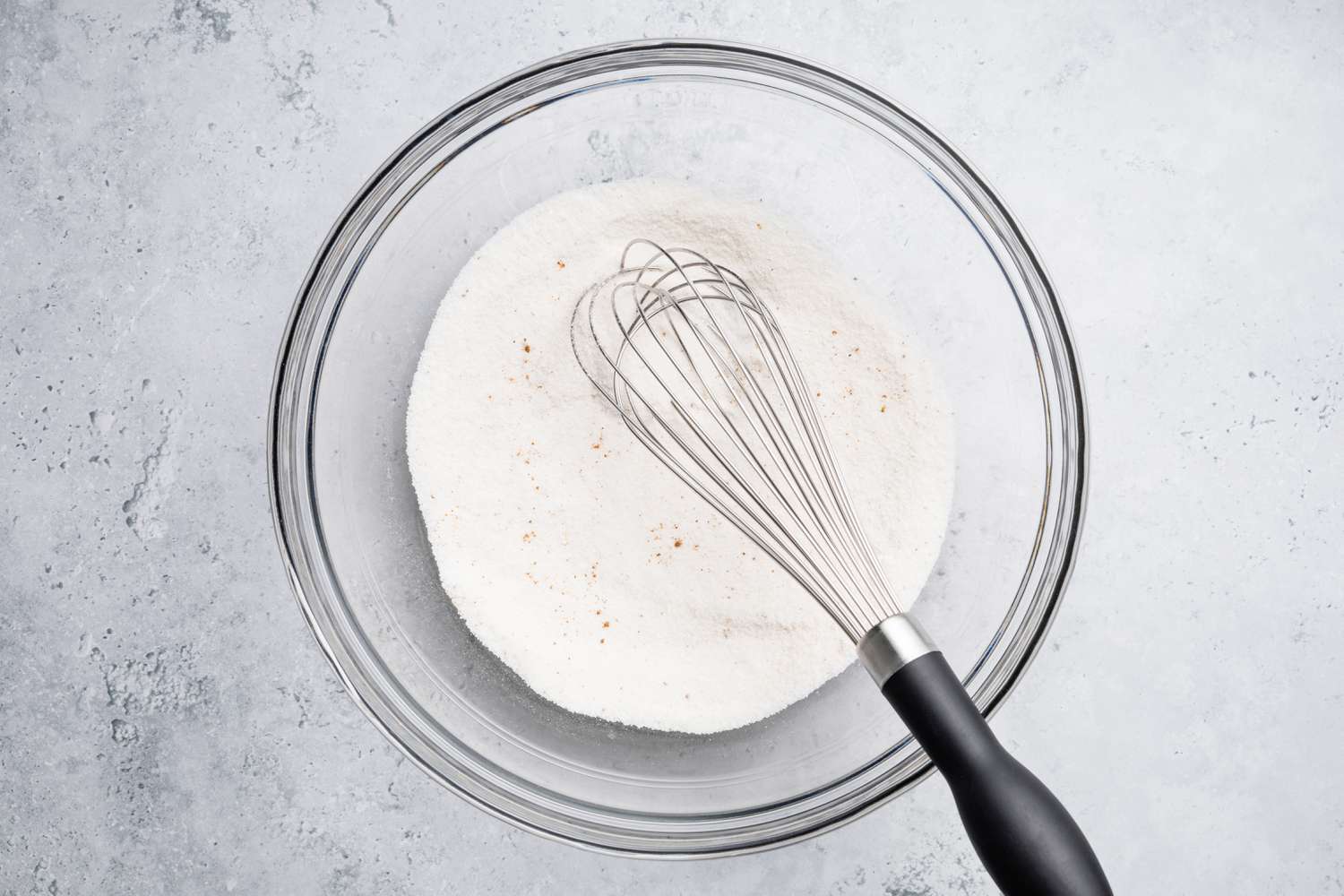 Dry Ingredients in Bowl for Egg Custard Pie