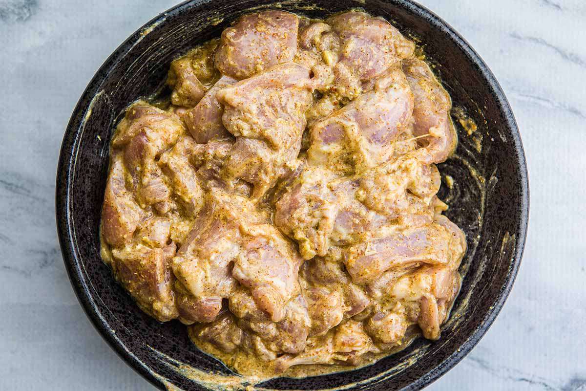 Authentic Indian Butter Chicken Recipe marinate the chicken