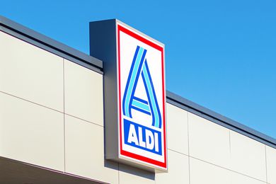 And outside view of an ALDI store