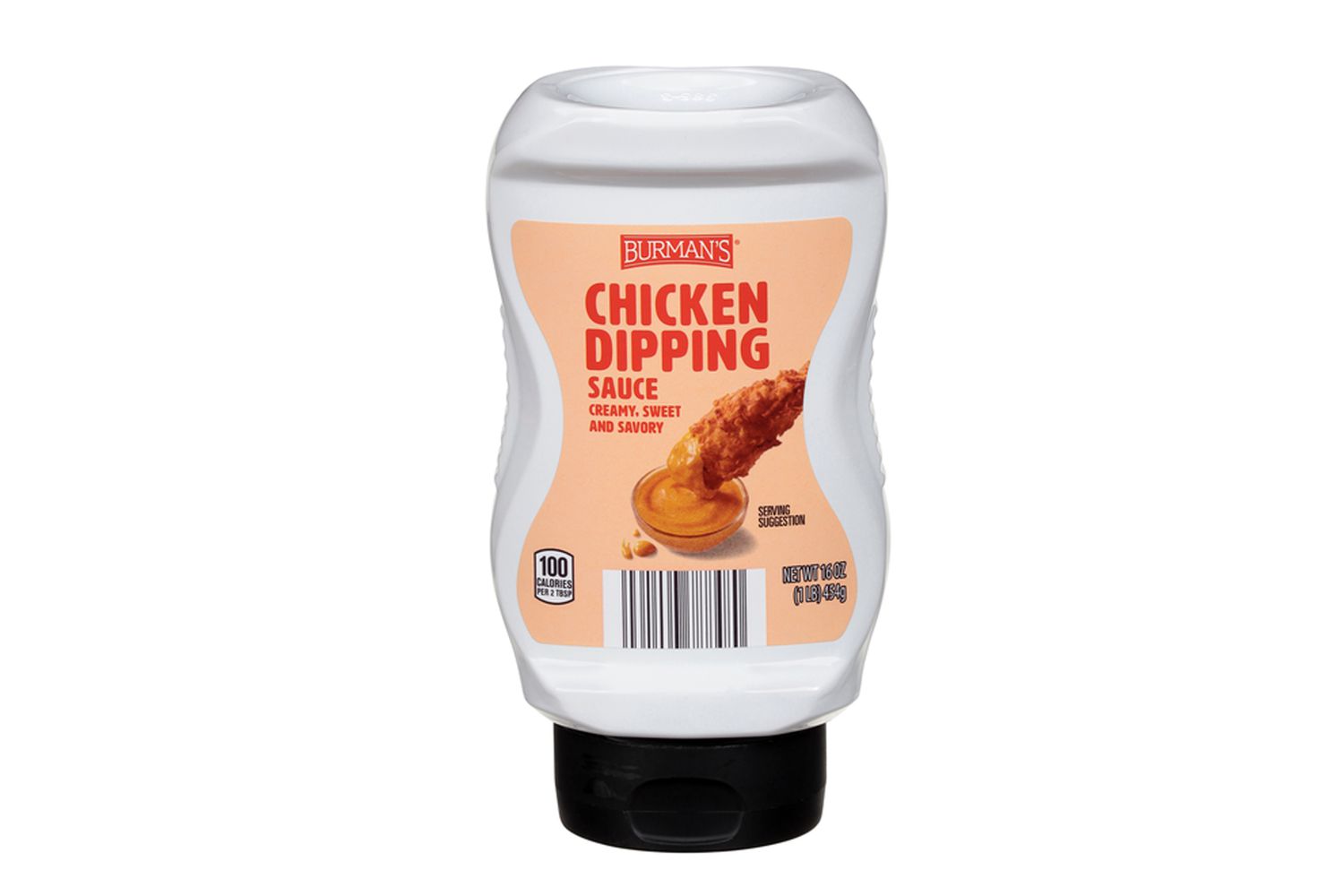 Bottle of Burman's chicken dipping sauce