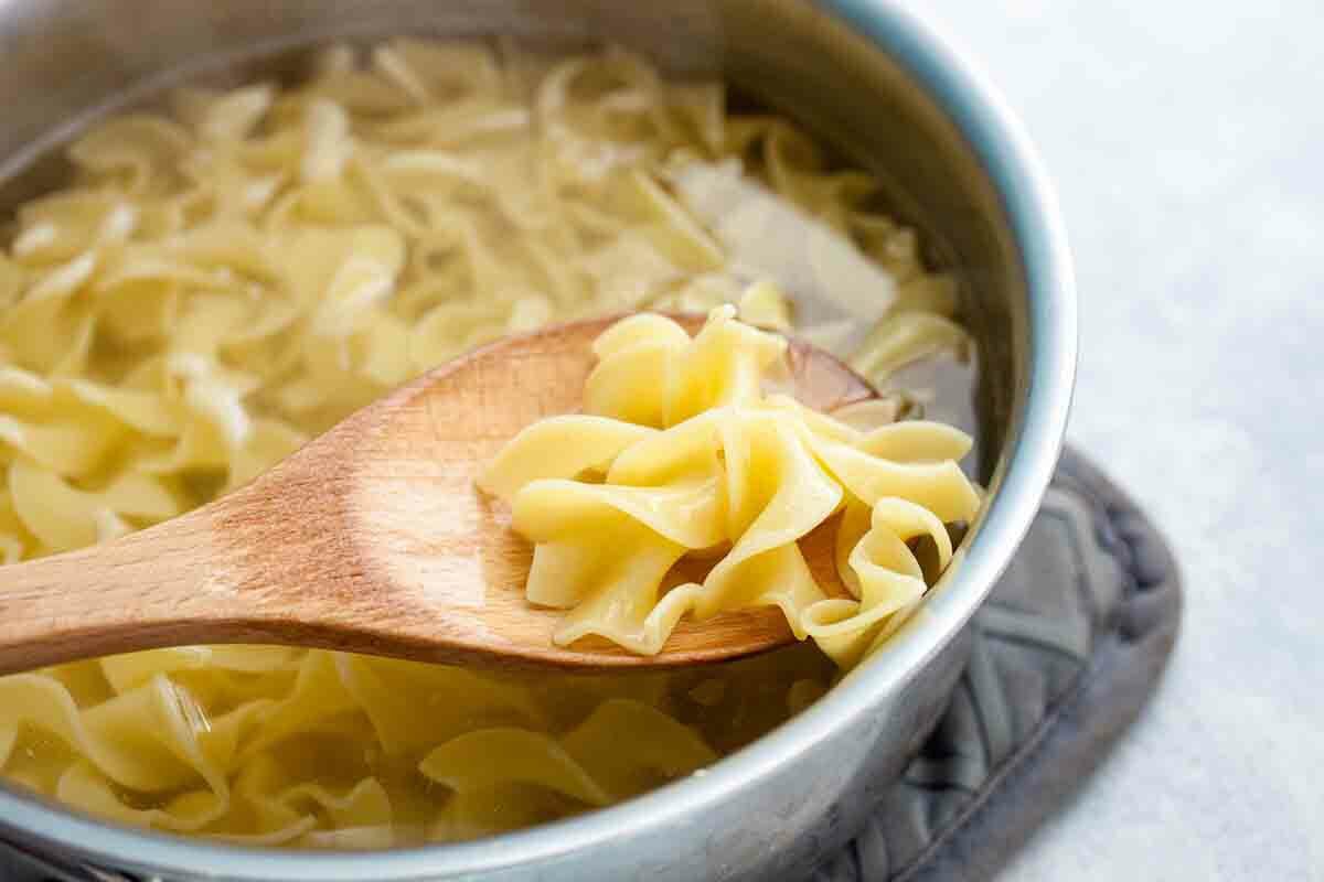 how to cook noodles for Chicken Noodle Soup 