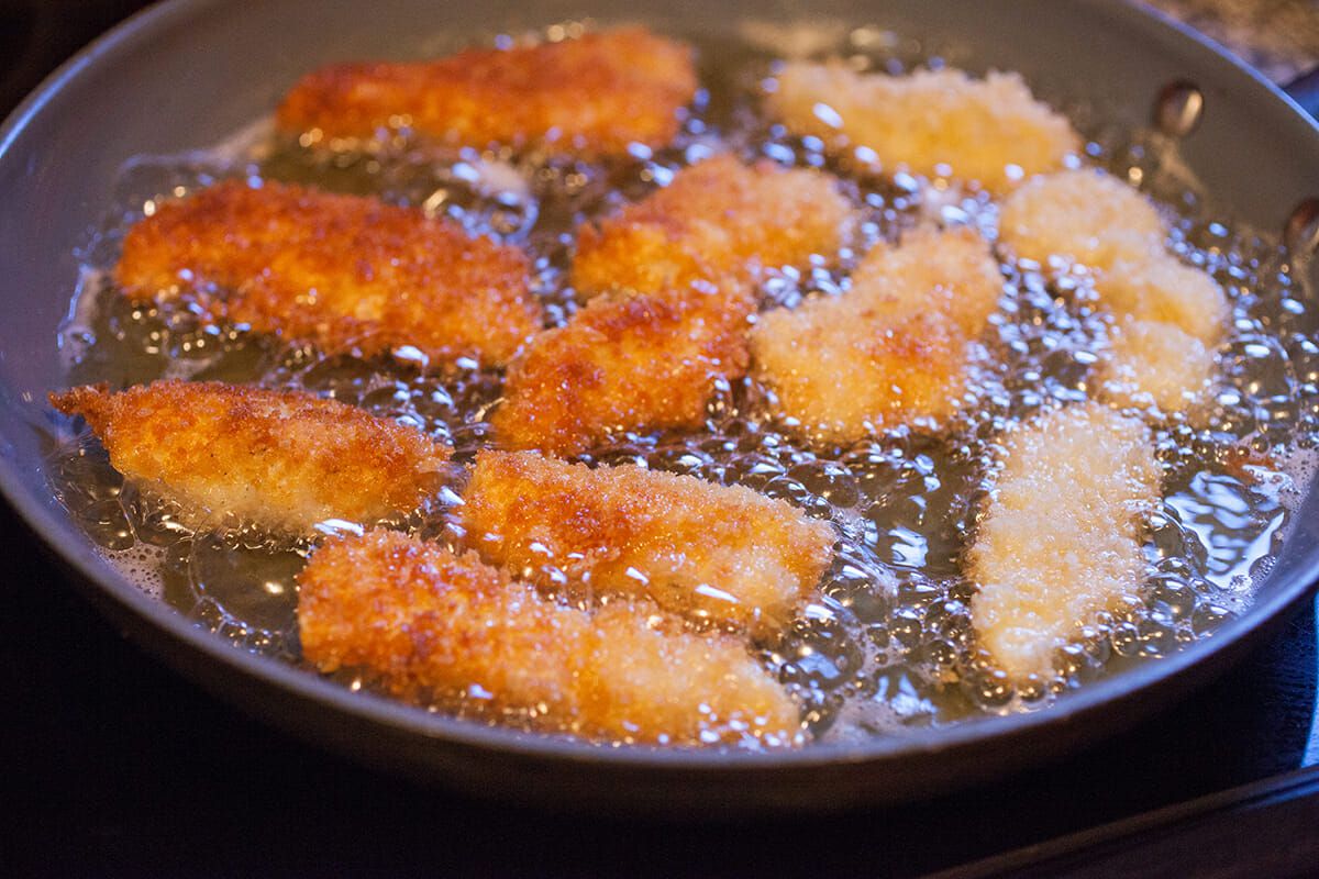 Fish Sticks Recipe for Kids fry the fish sticks