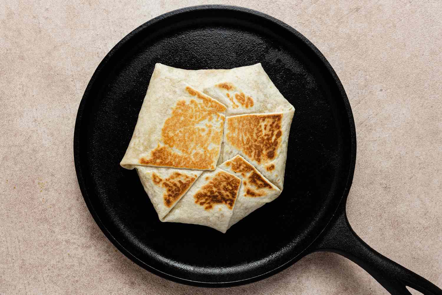 Copycat Crunchwrap Supreme Cooked on Skillet