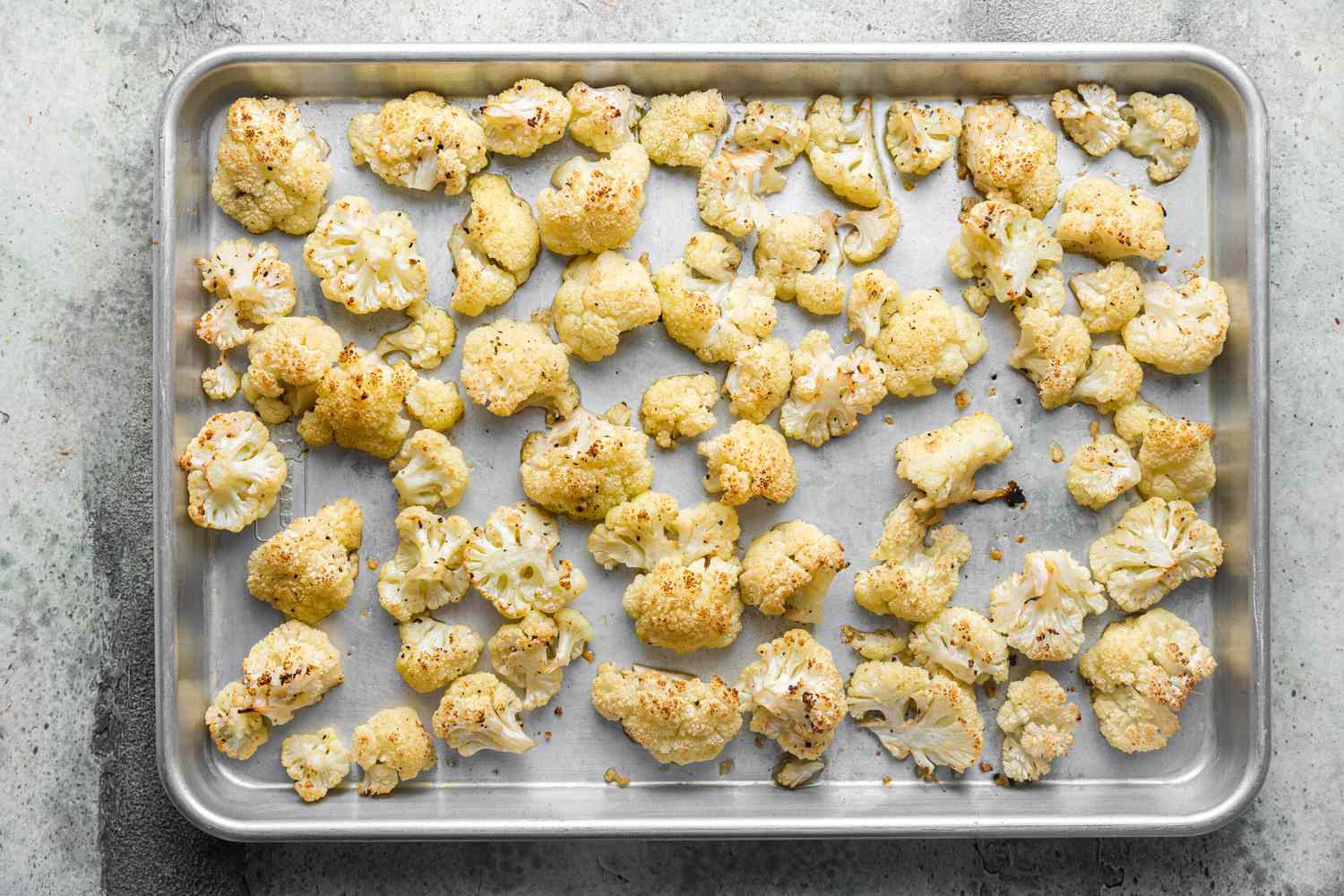Roasted Cauliflower on a Tray
