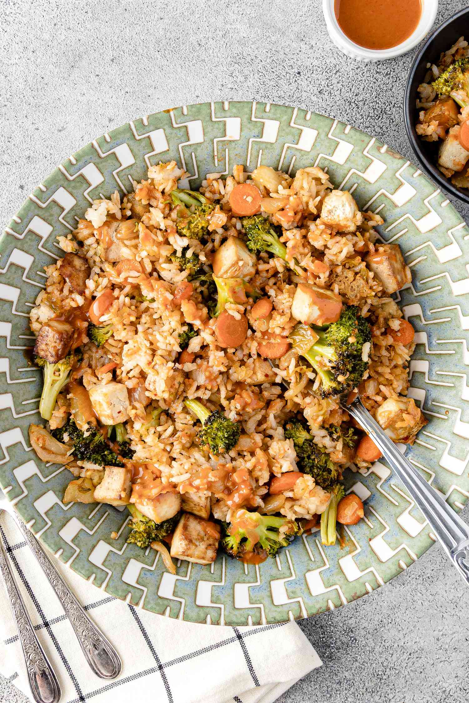 Sheet Pan Fried Rice in a Bowl