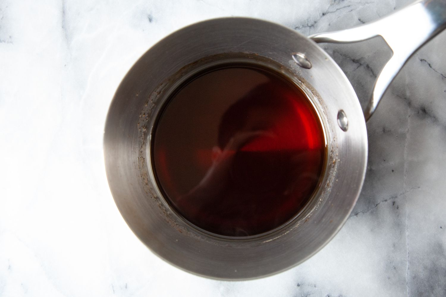 Brown Sugar Syrup in a Sauce Pan for Milk Tea Bubble Tea Recipe