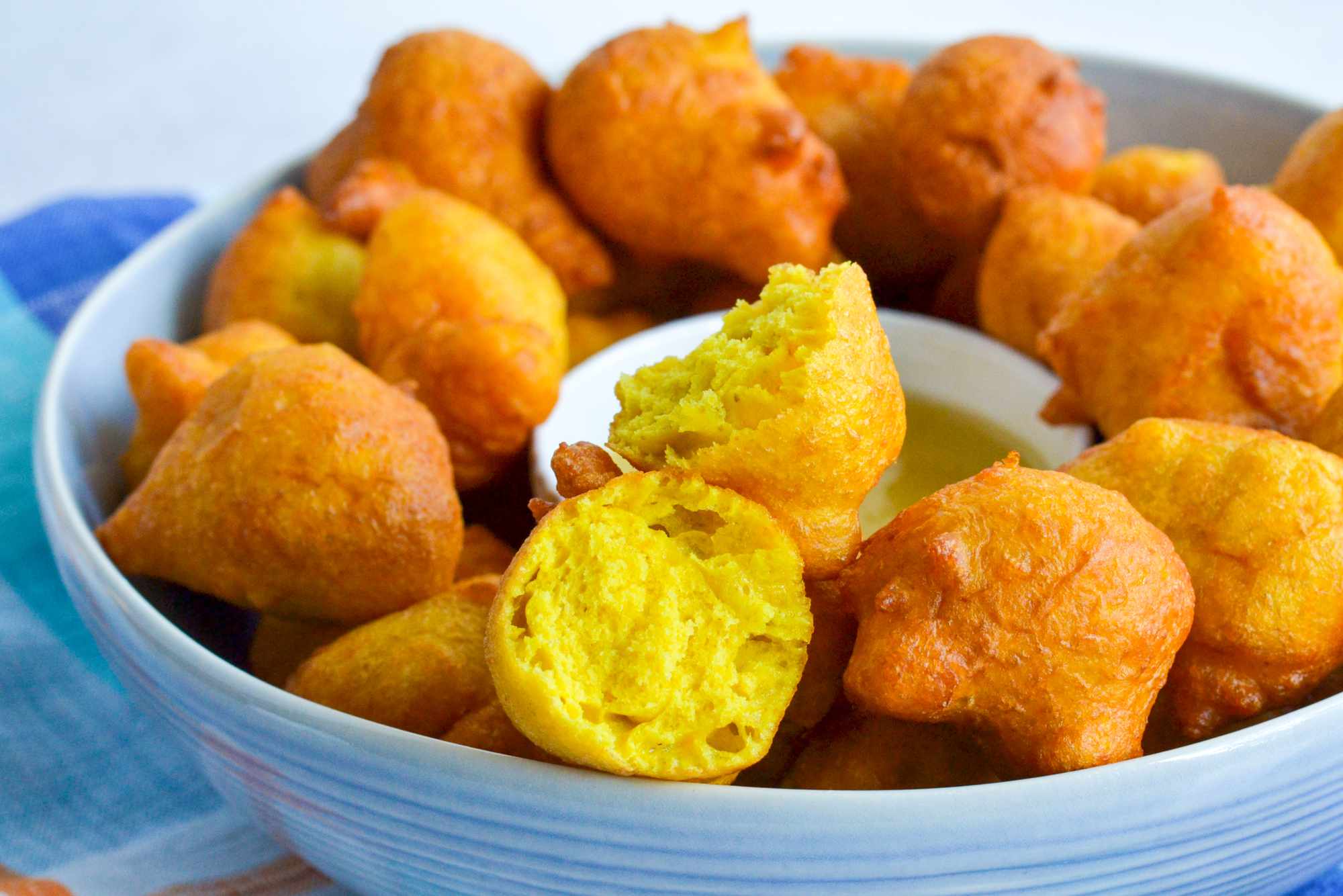 Plated Guyanese pholourie 