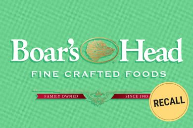 Boars Head logo with recall notification
