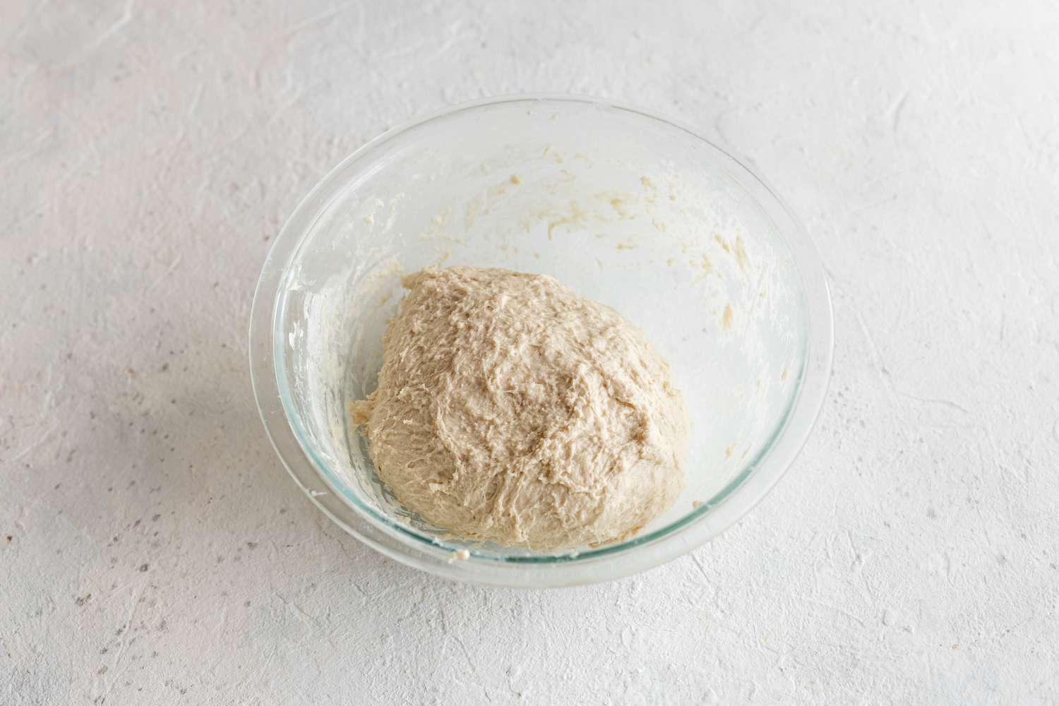 Sourdough Sandwich Loaf Dough in a Bowl
