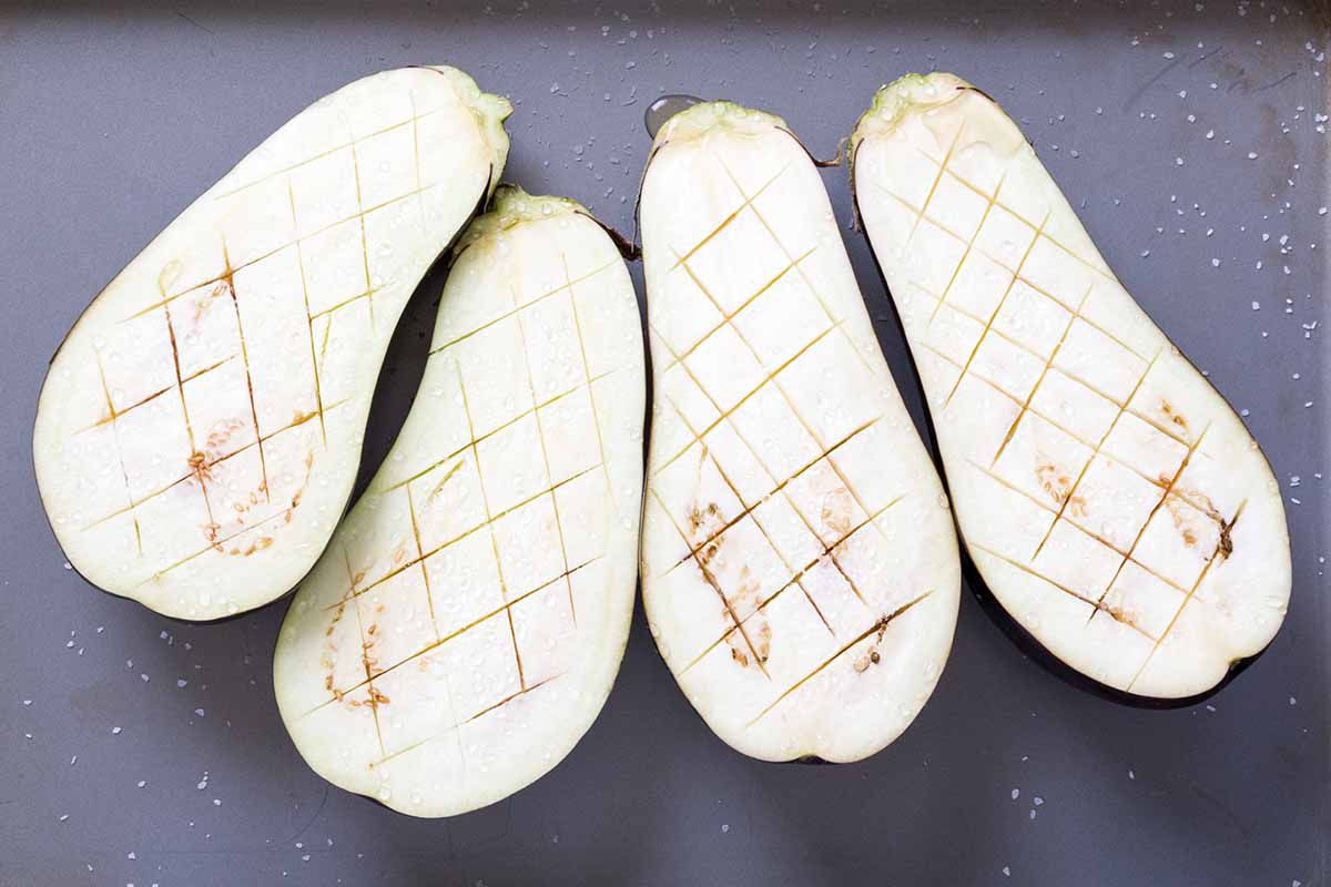 Roasted Eggplant and Squash with Tahini-Yogurt Sauce