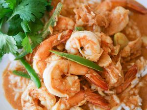 Spicy Garlic Shrimp with Rice