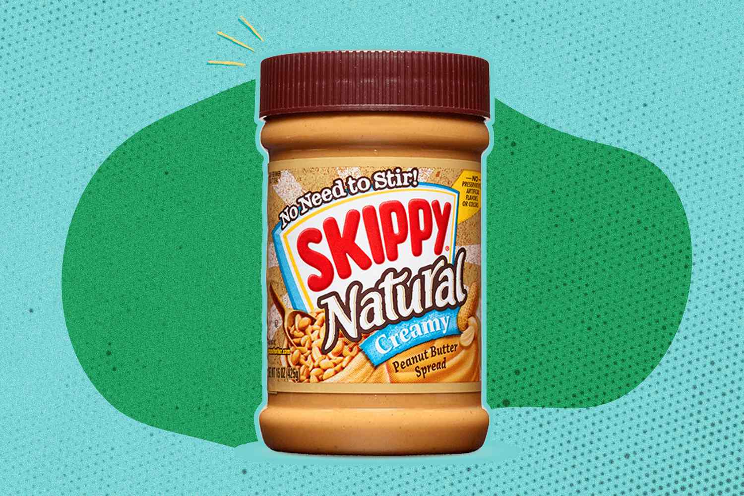 Skippy Natural Creamy peanut butter spread