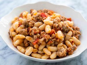white beans and sausage