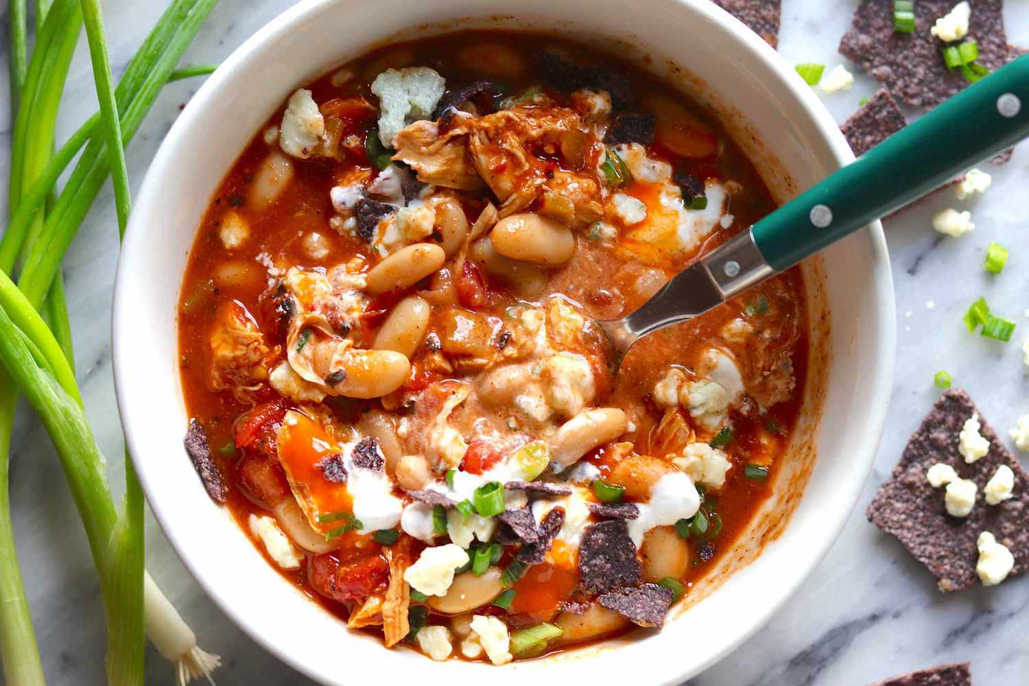 Buffalo Chicken Chili 