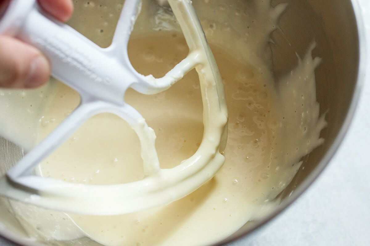 Easy Cheesecake Cooked Sous Vide make the filling