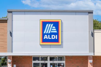 Outside view of an ALDI store