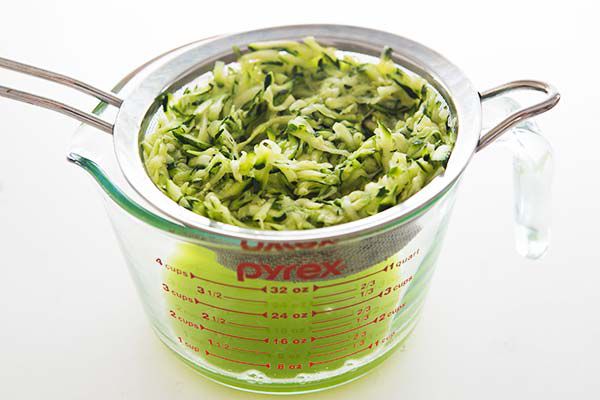 Zucchini fritters recipe drain the zucchini