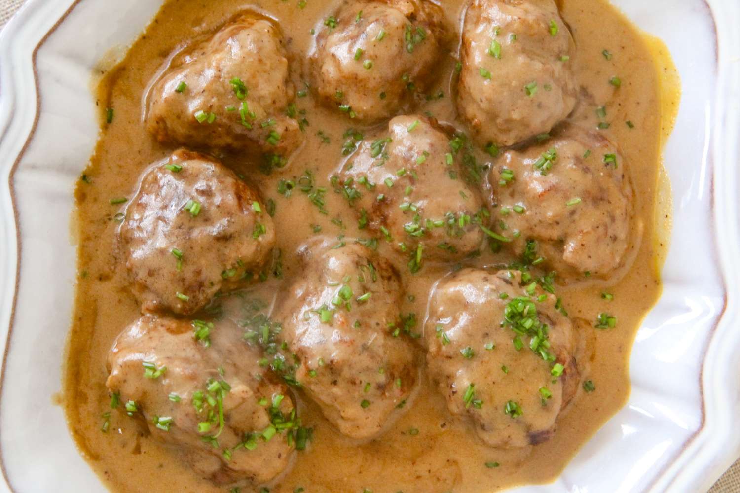 Swedish meatballs in a creamy sauce