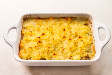 baking dish of Easy Shepherds Pie