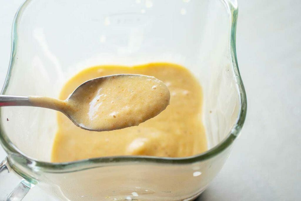 Blend half of easy potato soup recipe