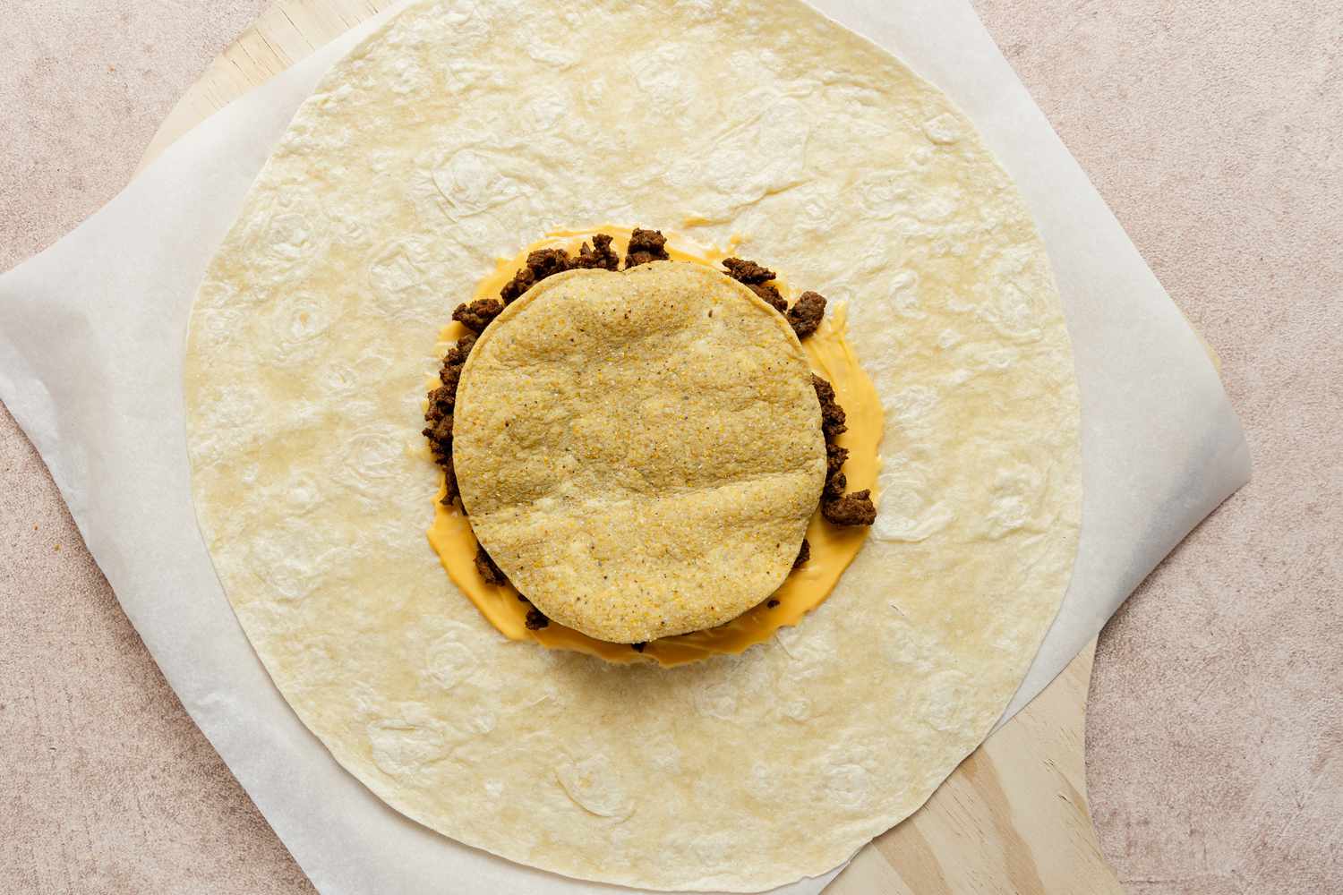 Tostada Added to Crunchwrap Supreme Copycat Recipe
