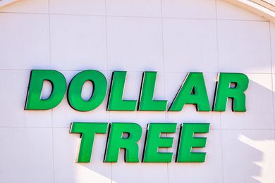 A Dollar Tree sign