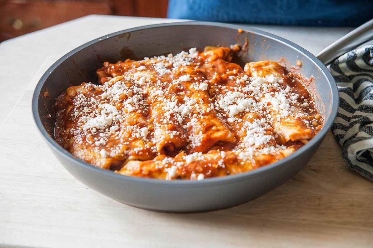 Healthy chicken enchilada recipe