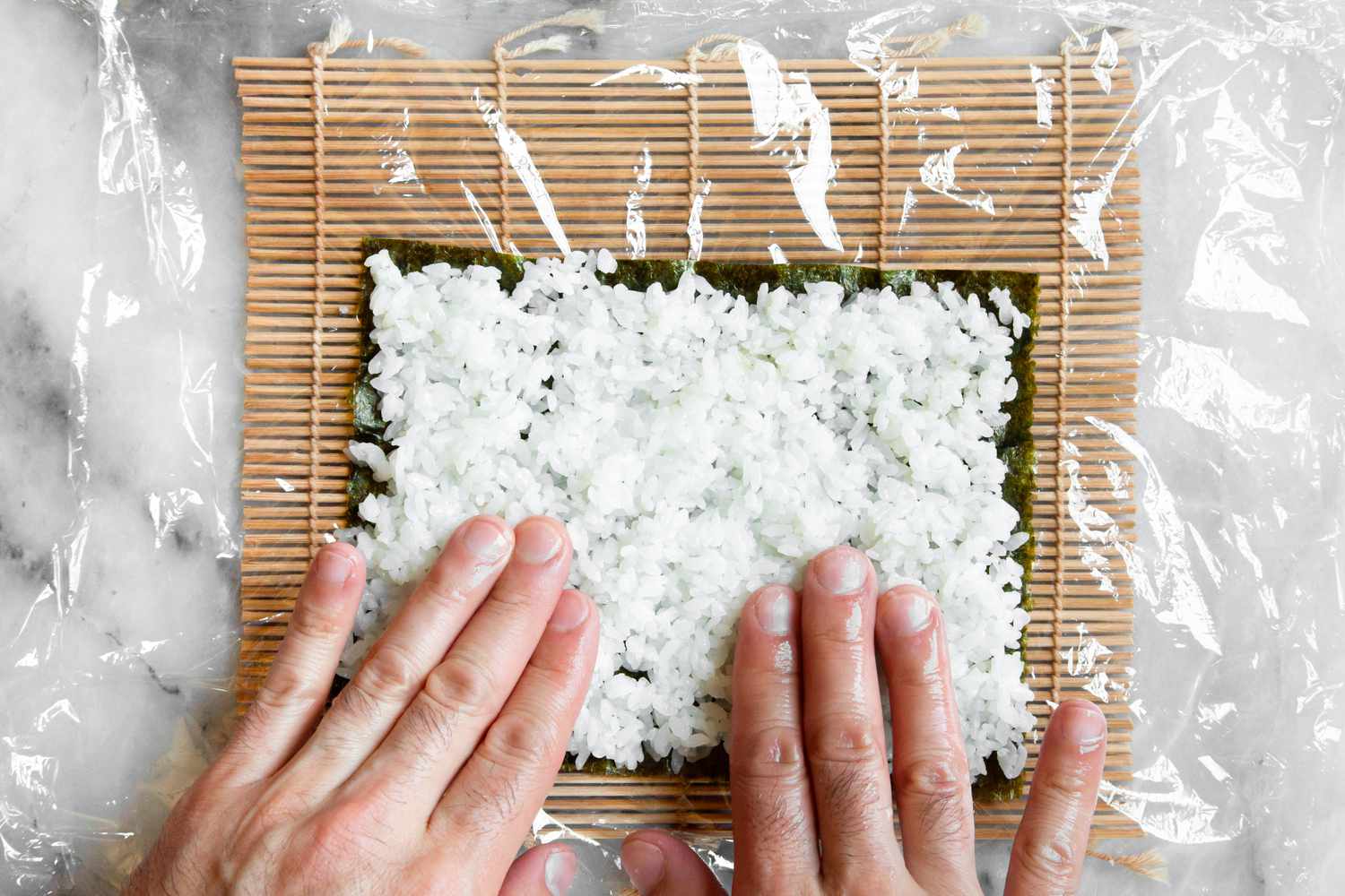 Rice Spread over Nori