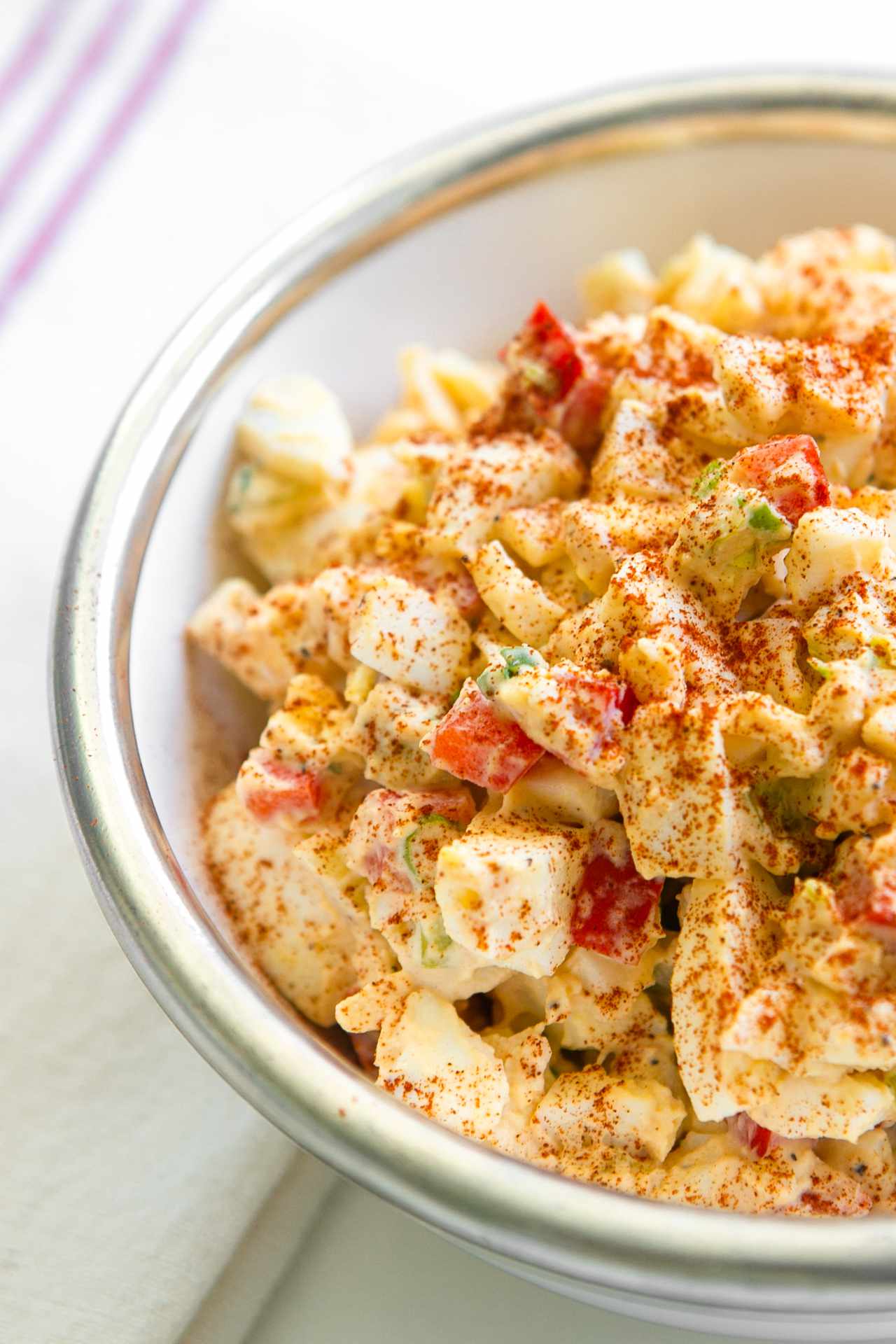 Bowl of Deviled Egg Salad