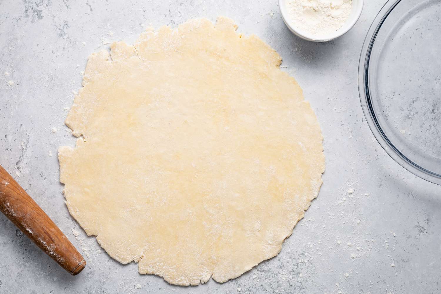 Rolled Out Crust for Egg Custard Pie