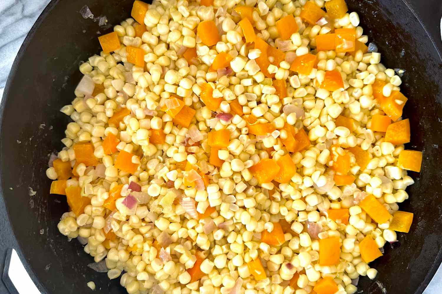 Corn in a skillet
