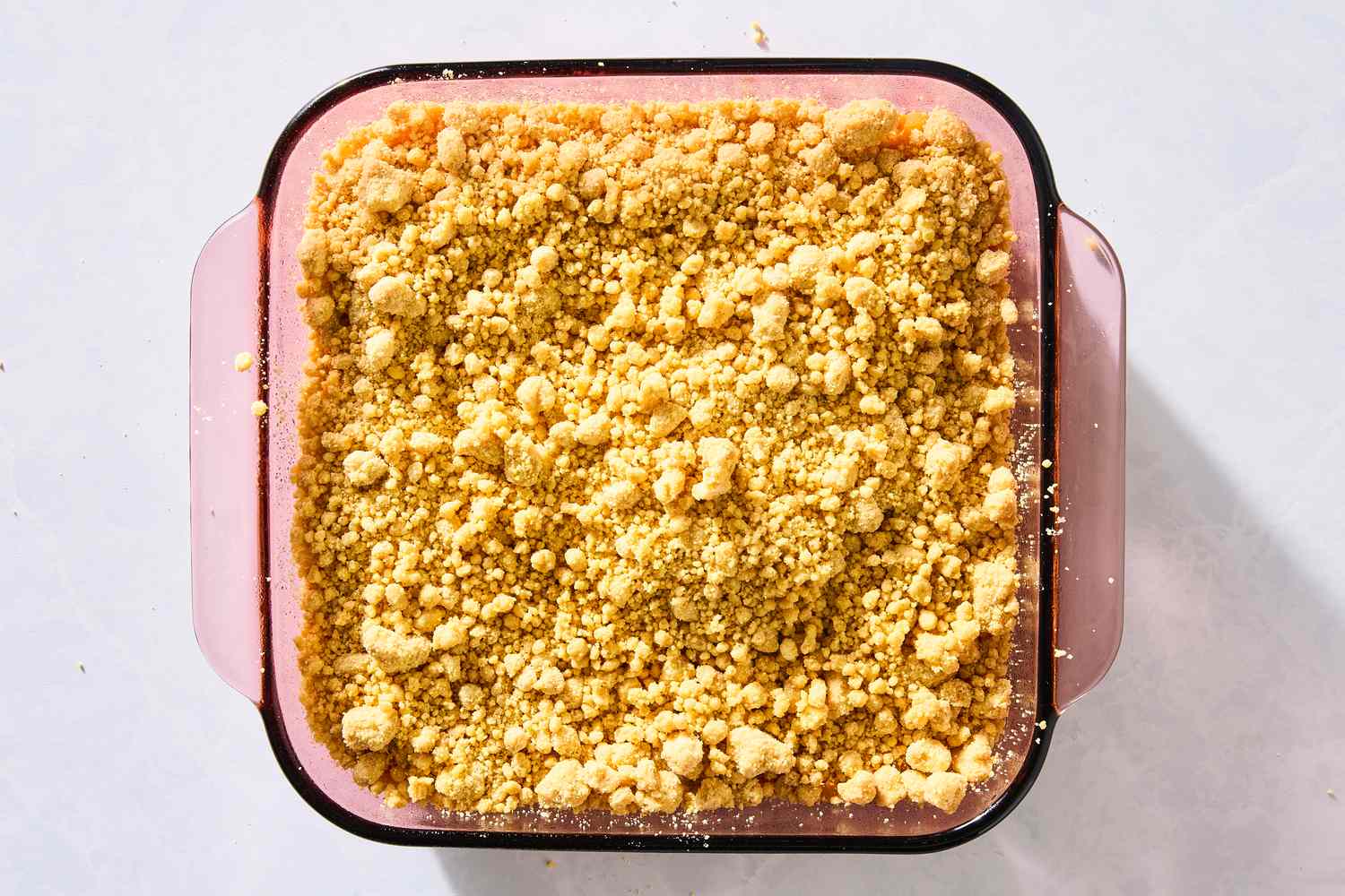 overhead view of 4-Ingredient Sweet Potato Dump Cake