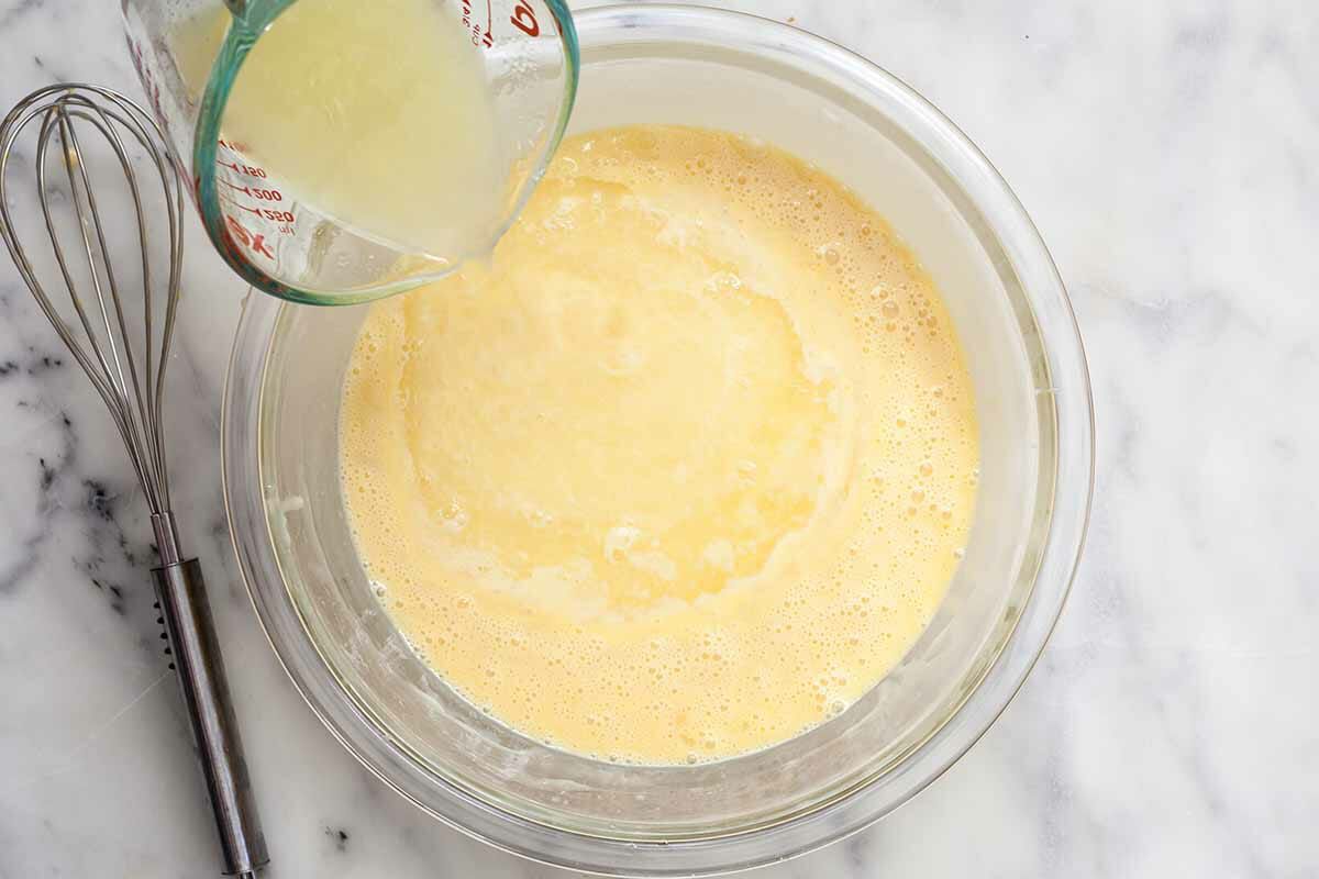 Icebox pie with lemon add the lemon juice