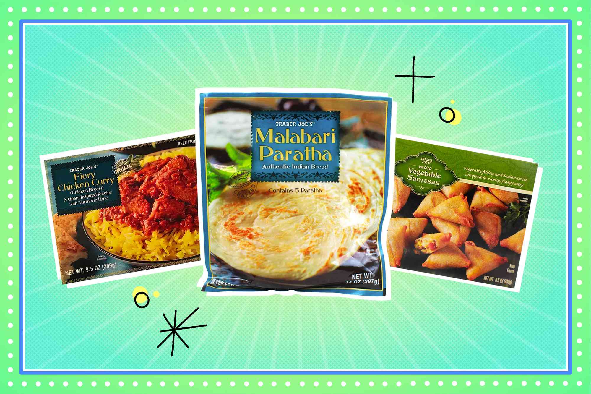 Frozen Indian products from Trader Joe's