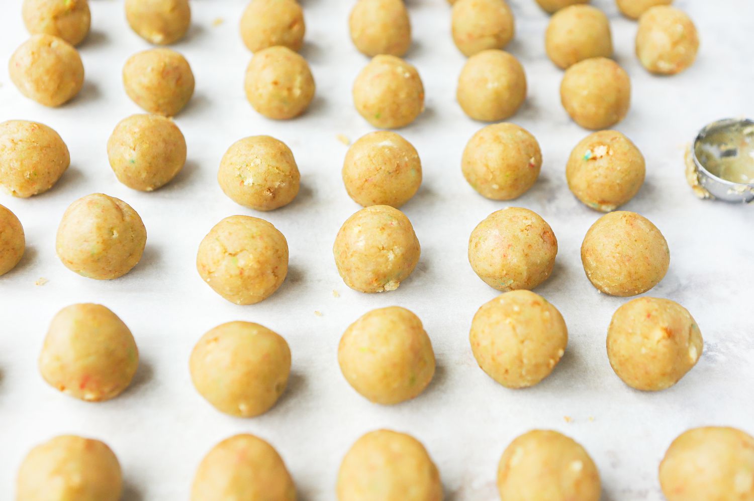 Funfetti Cake Pop Rolled into Balls 