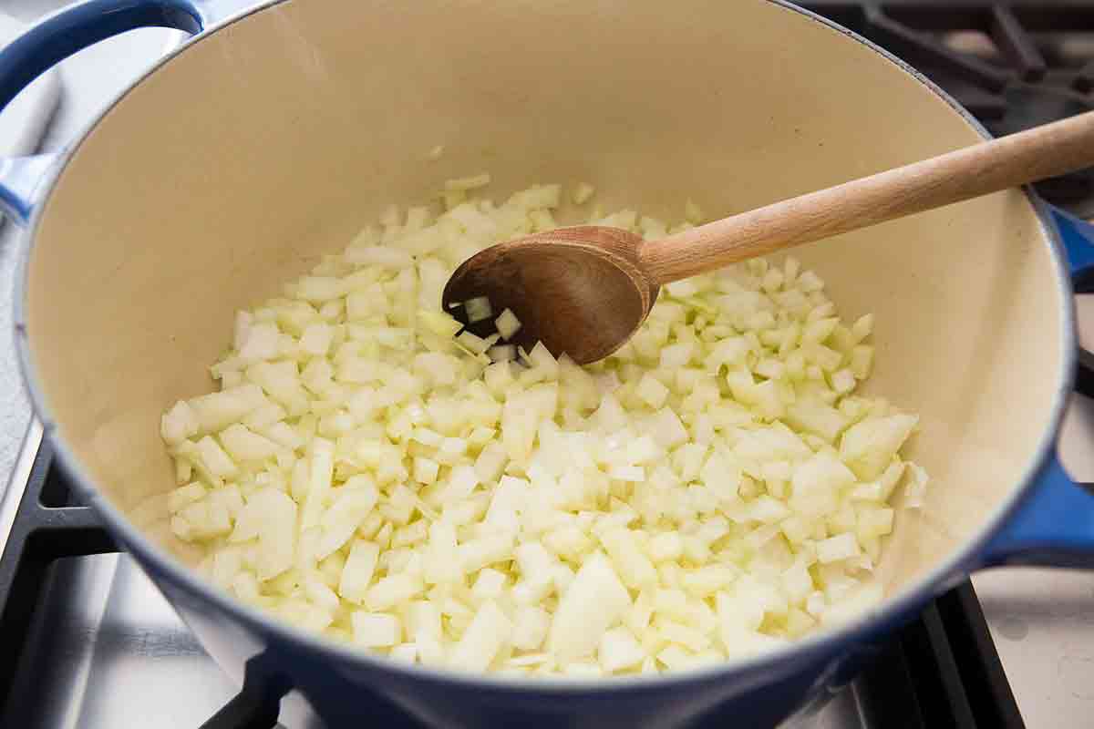 cook onions in butter