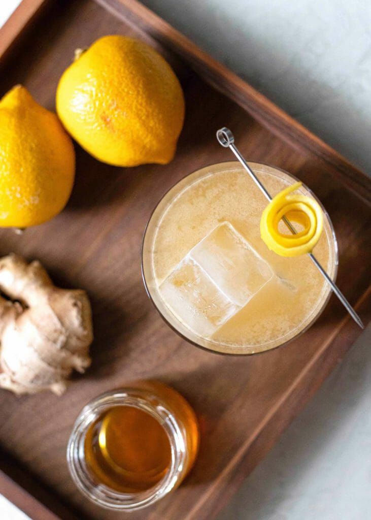 Whiskey Sour cocktail with Scotch