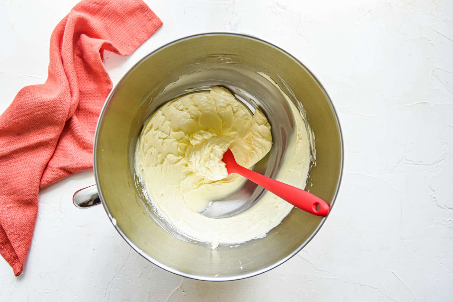 Mixing the batter for chocolate nutella cookies.