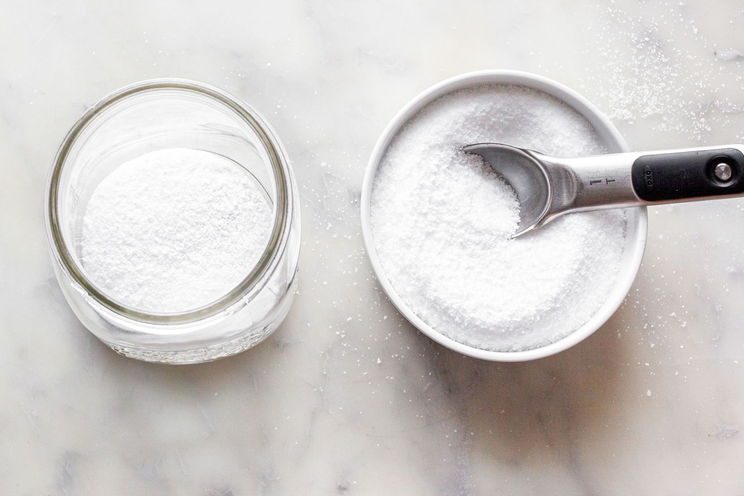 Salt Added to Jar for Preserving Lemons 