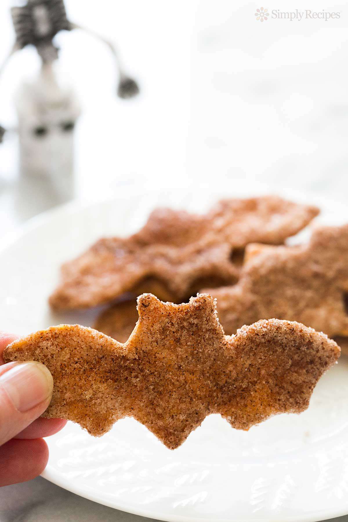 Spooky Cinnamon Sugar Tortilla Crisps