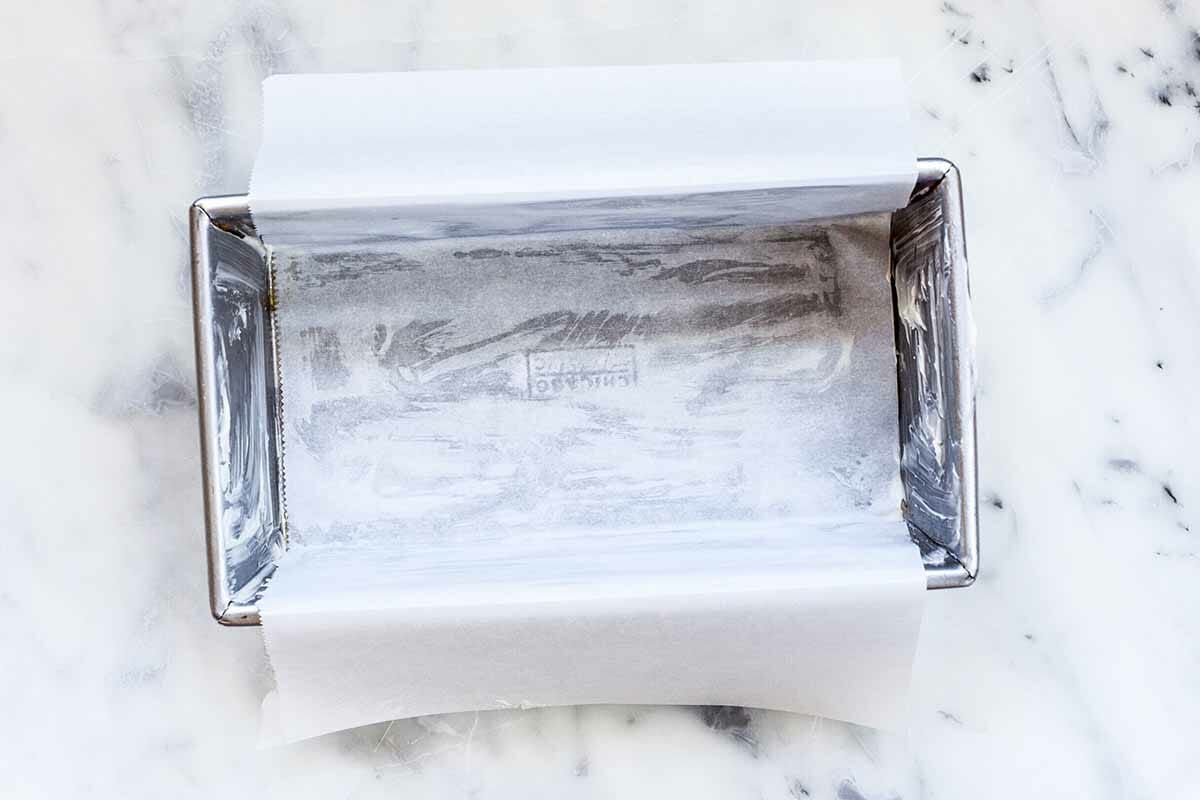 Vanilla Pound Cake from Scratch make the parchment sling