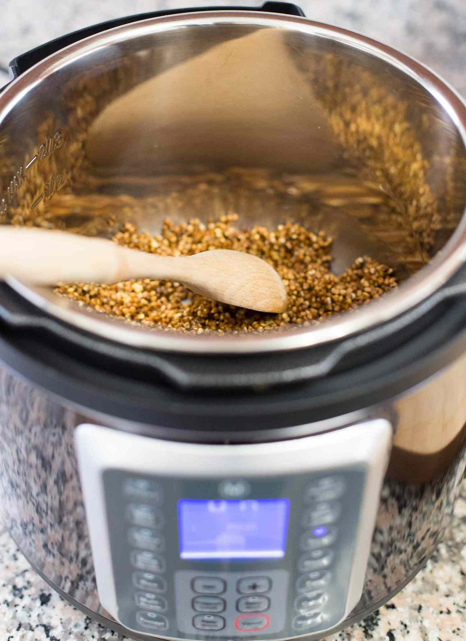 Cooking in the pressure cooker