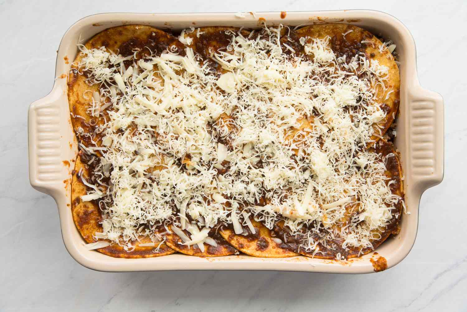 Beef Enchilada Casserole (Uncooked)