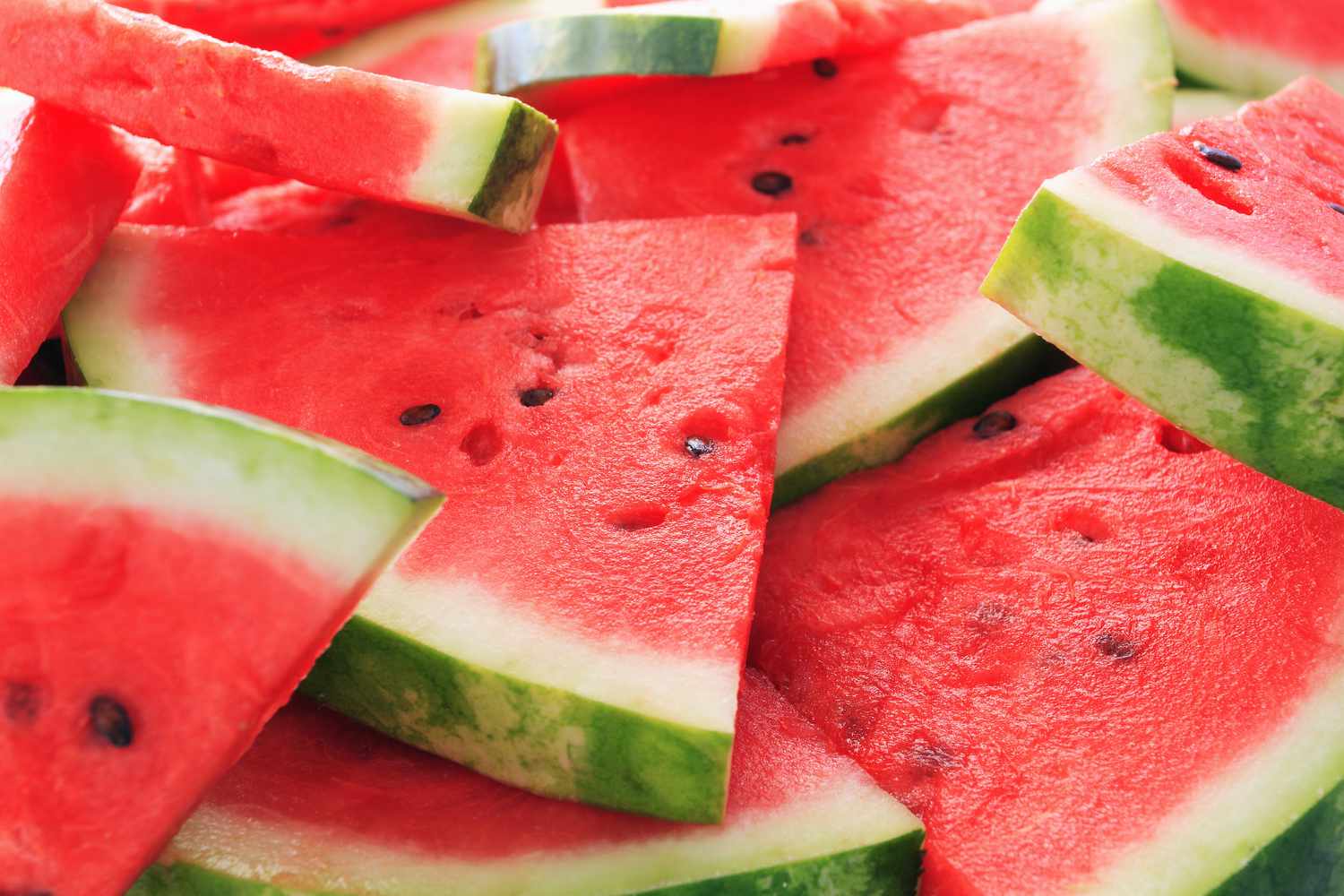 slices of watermelon in a pile